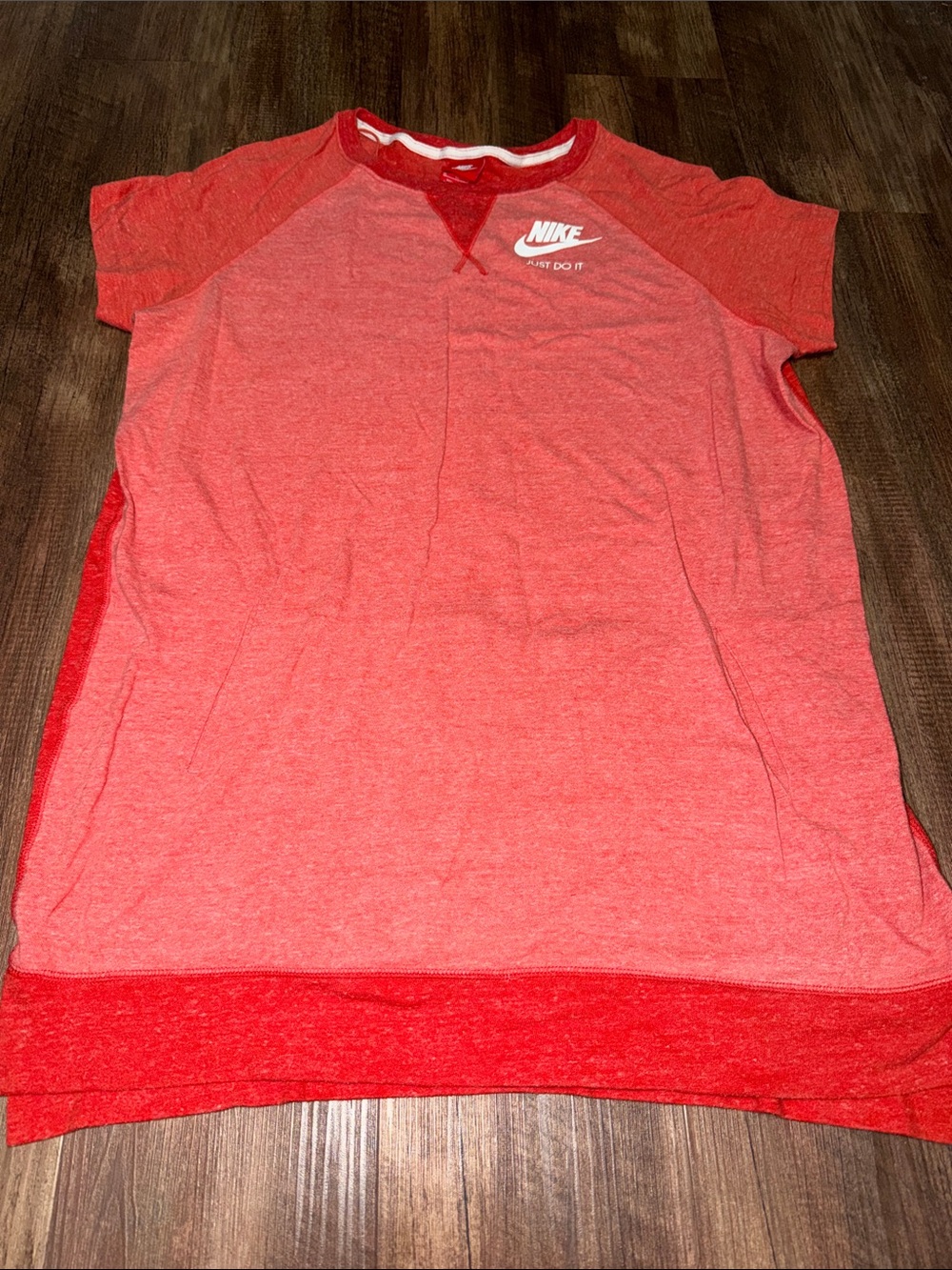 Nike Gym Vintage Tee Dress size XL with pockets Just Do It logo
